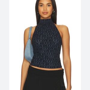 Fiorucci Women's Navy Halter Top